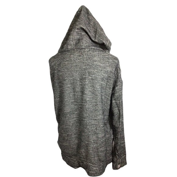 Max Studio Weekender Hoodie Top Sz L Oversized Long Blouse Casual Long-Sleeve - Picture 6 of 6